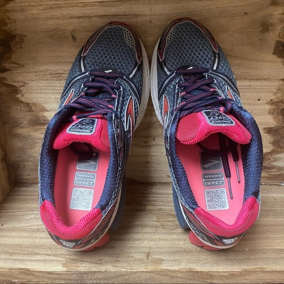 Brooks ghost 6 grey red running sneakers shoes - Picture 5 of 8